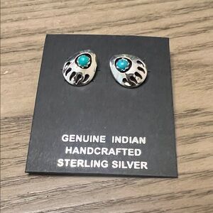 Navajo Bear Claw Sterling Studs